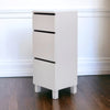 BOX White Chest - 3 Drawers Cabinet