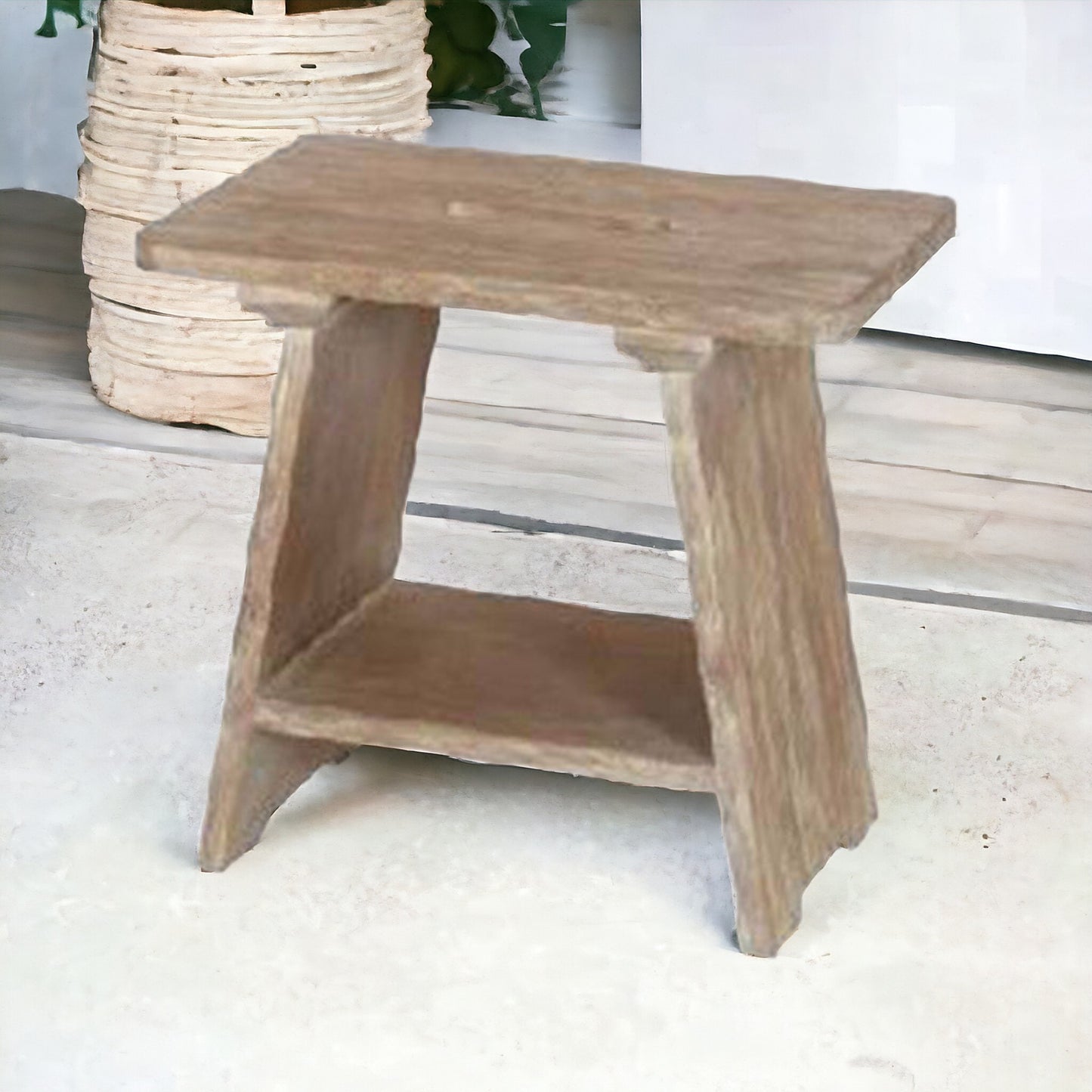 CECILIA Wooden Stool | Natural