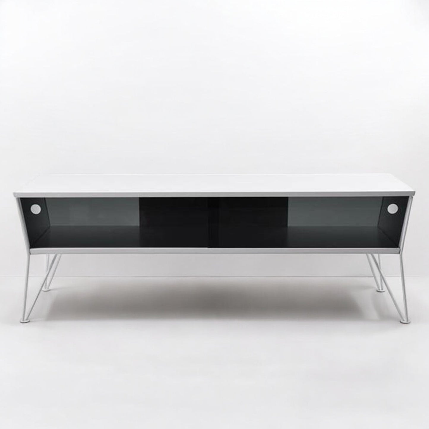 ESTER TV Cabinet | Black Metal Legs