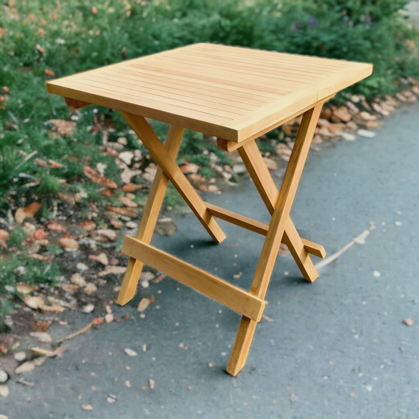SKANÖR + PICNIC TABLE Outdoor Set | 2 Chairs with 1 Teak Wood Side Table (Square)