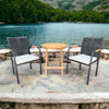 SKANÖR + CILACAP Octagonal | 2 Chairs with 1 Coffee Table
