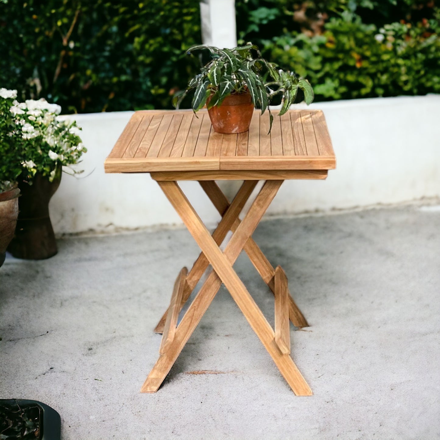 ATLANTIC + CILACAP Square Terrace Set | 2 Chairs with 1 Side Table