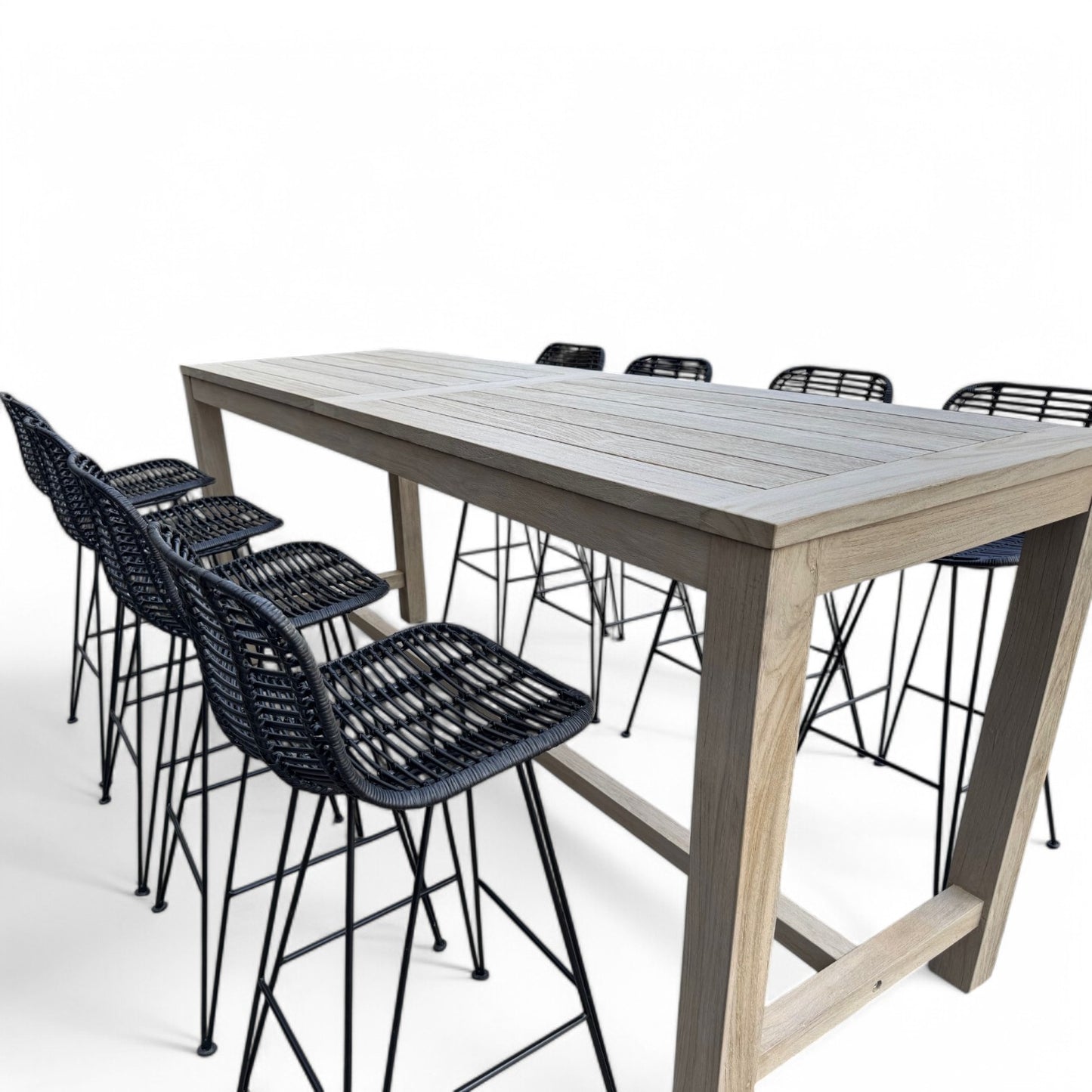 TEDUH-KYLO Bar Set | 1 Bar Table + 8 Bar Chairs