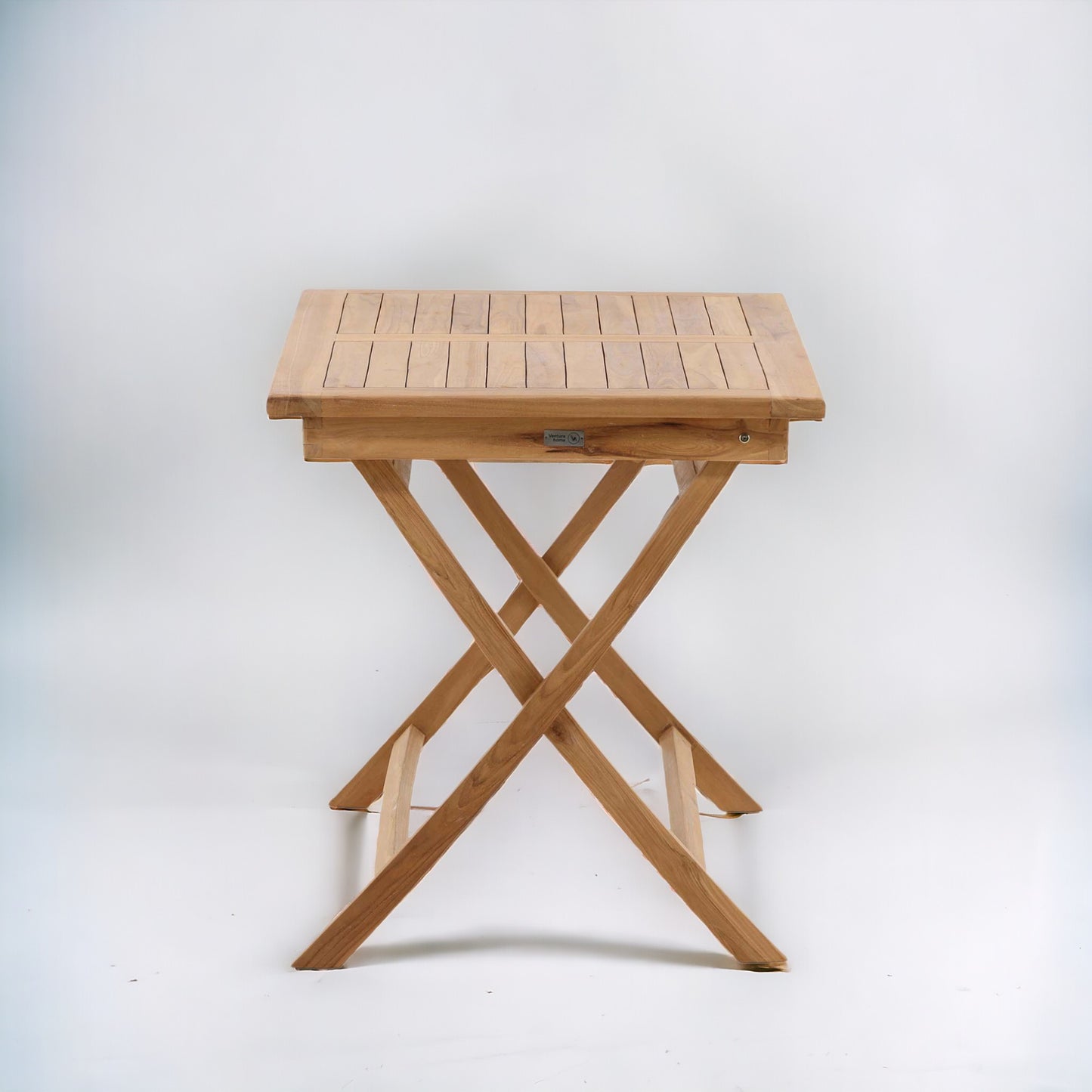 JAVA + SKANÖR Outdoor Dining Set | 1 Teak Wood Dining Table (120x70) with 4 Armchairs