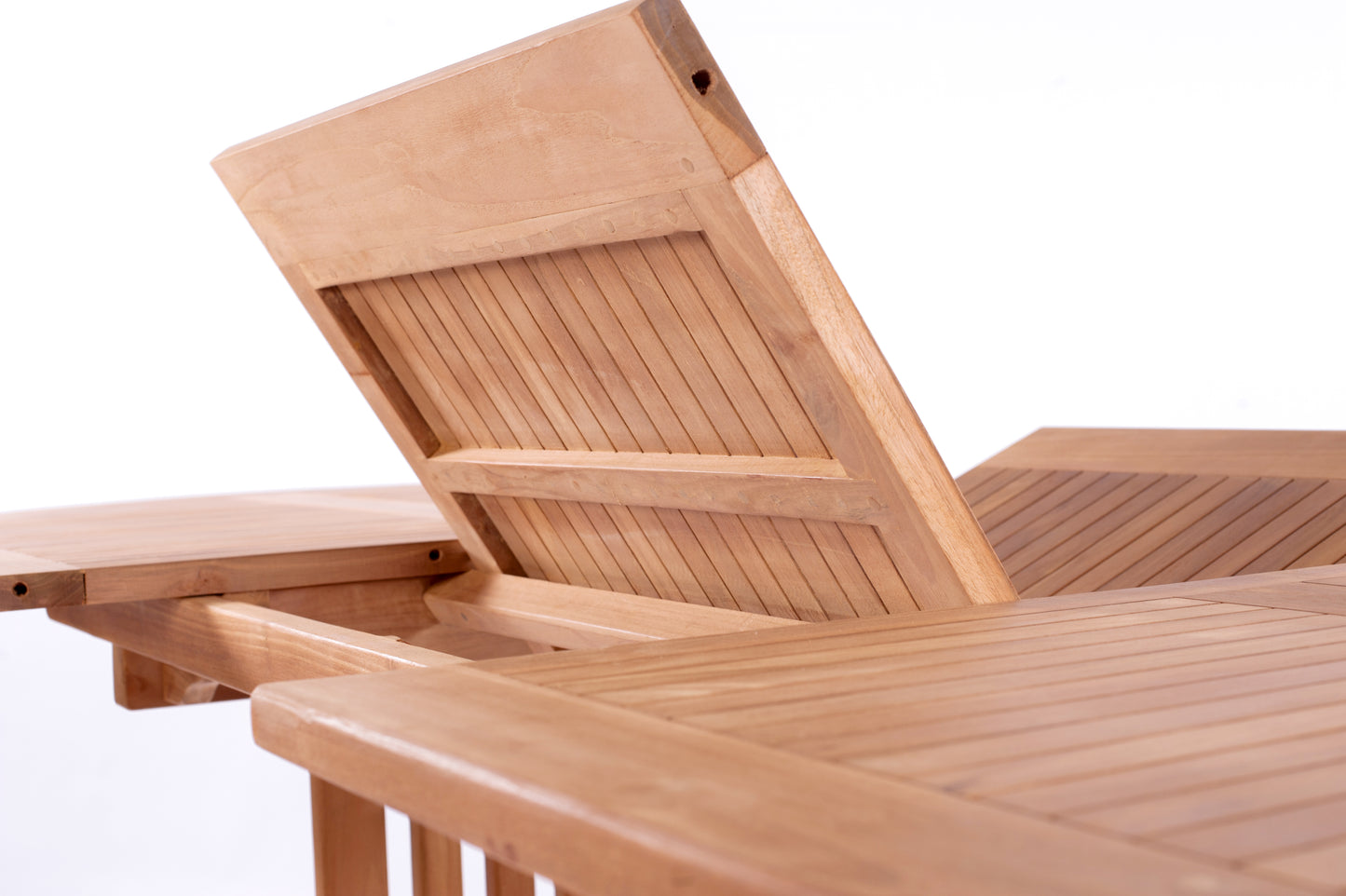 SURABAYA + SKANÖR Outdoor Dining Set | Teak Wood Dining Table with 4 Armchairs
