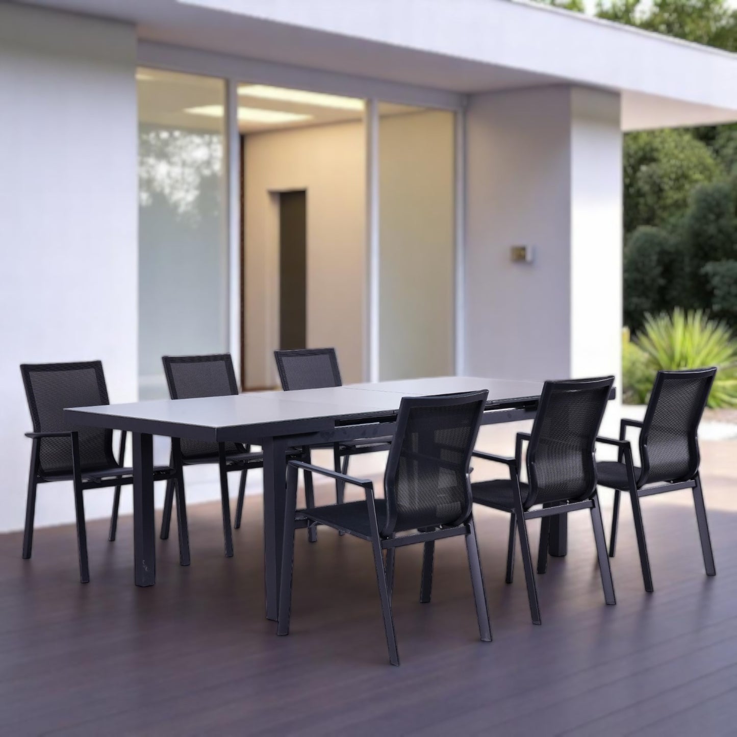 MALMÖ + ODENSE Outdoor Dining Set – Stylish and Modern Patio Furniture for Outdoor Dining Spaces