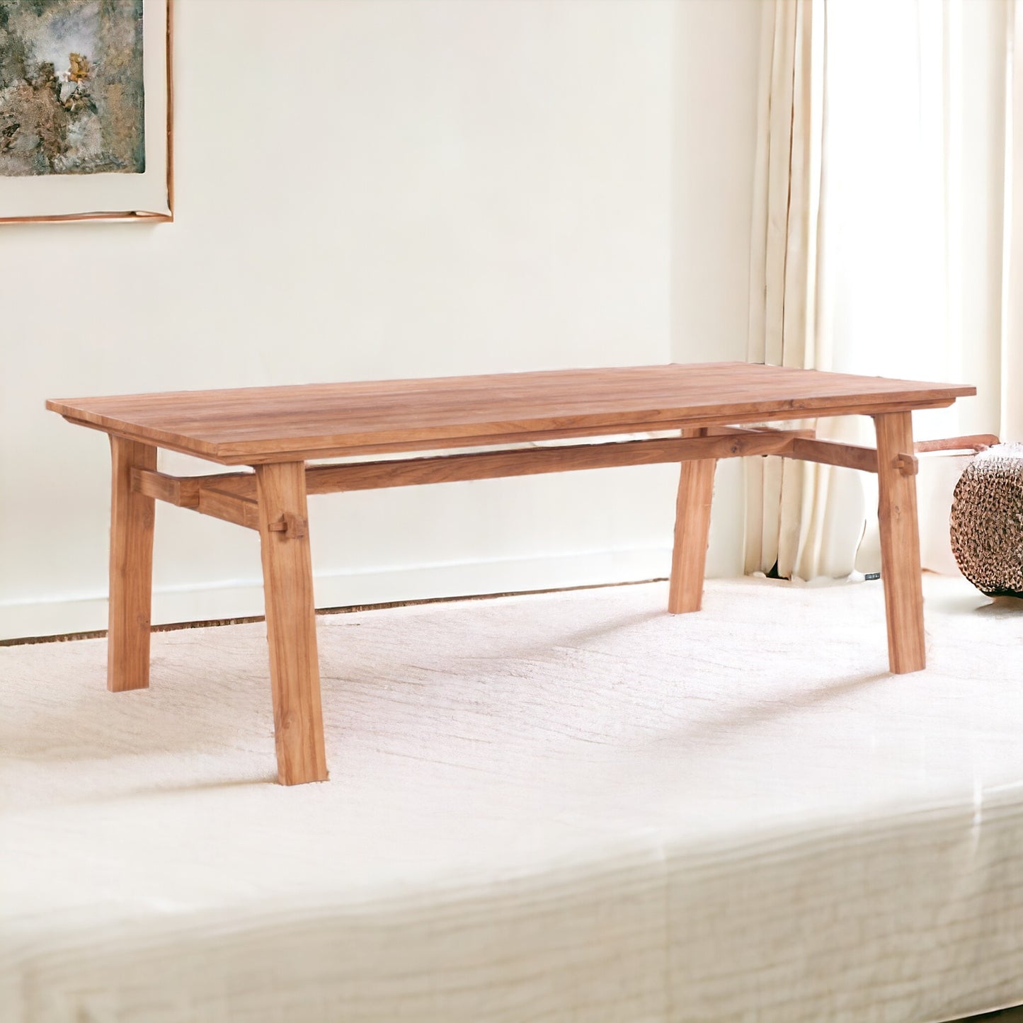 SEMARANG Table and Bench Set | Teak Wood