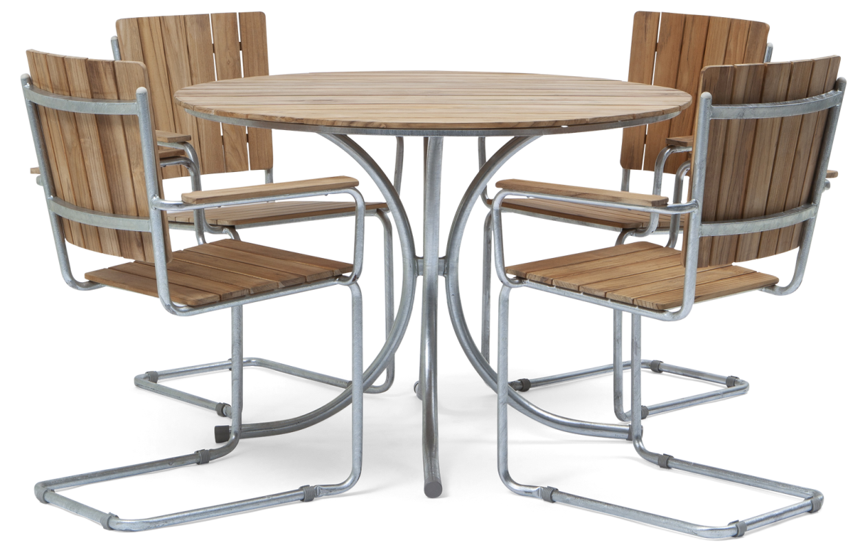 STOCKHOLM Outdoor Dining Set | Round Table with 4 Chairs - Pre Order