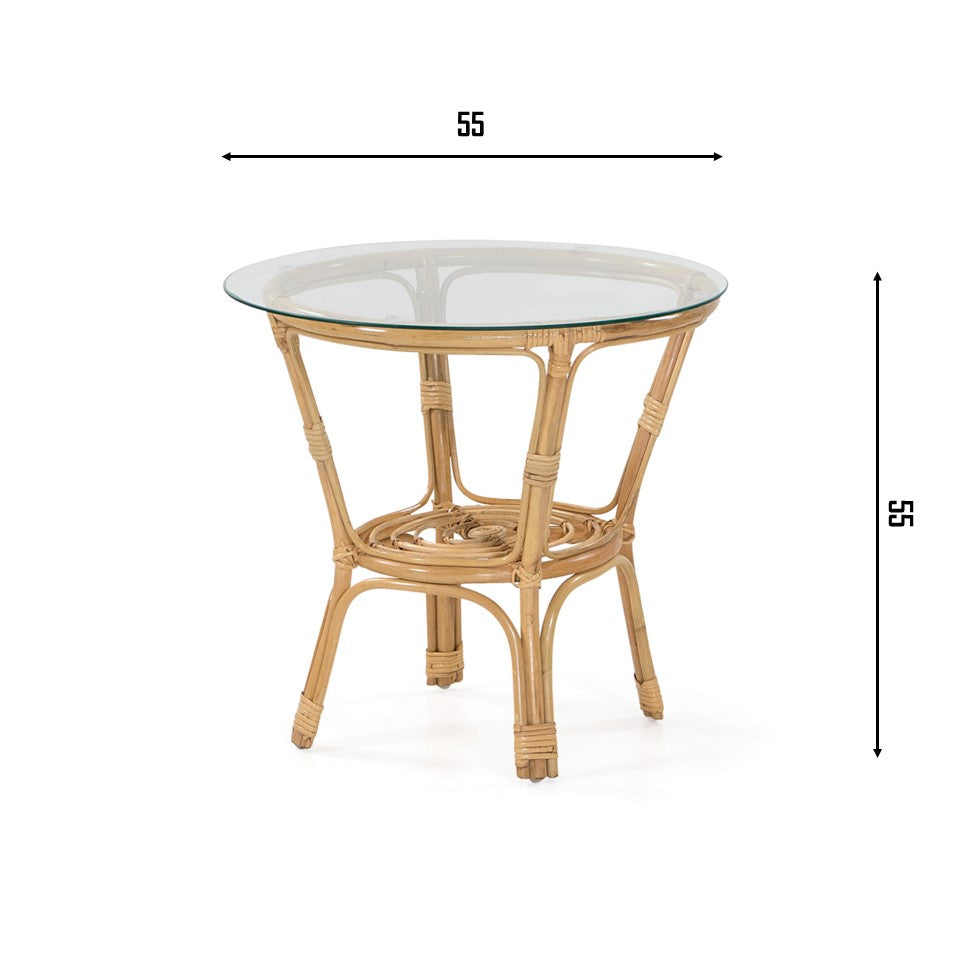 STINA Set | 2 Rattan Chairs and 1 Coffee Table - PRE ORDER