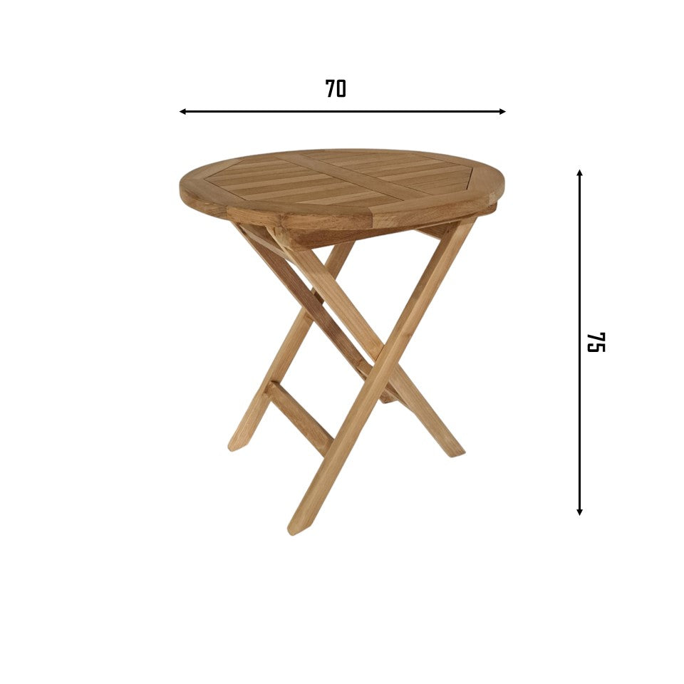 JAVA Round Table 70 | Teak Wood