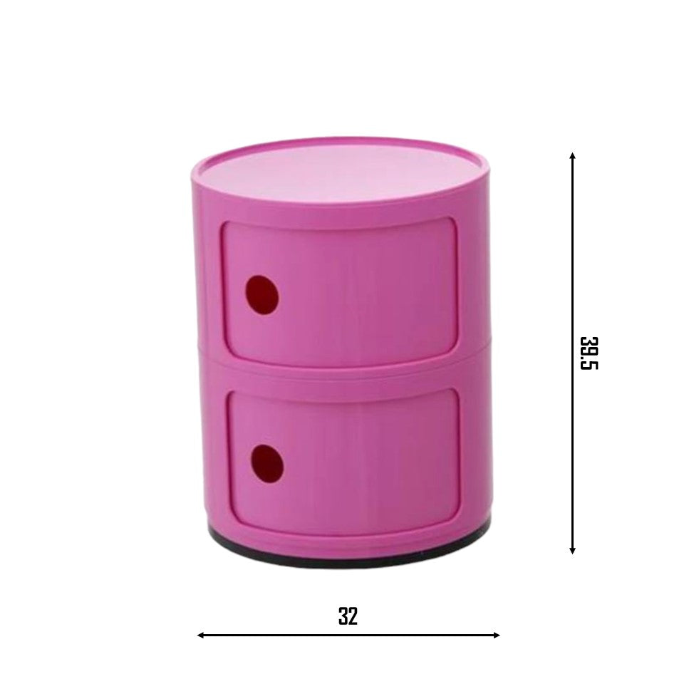 DRUM Cabinet with 2 Doors | Pink