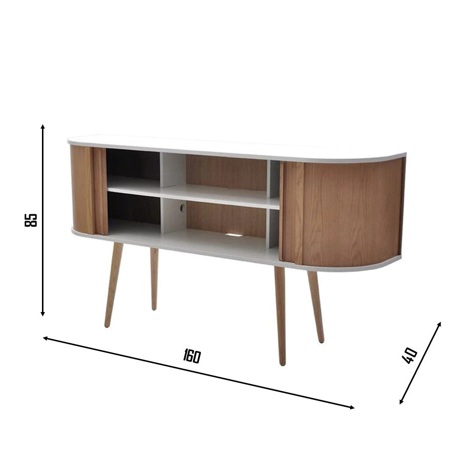HUGO Contemporary Scandinavian Style Sideboard | Oak
