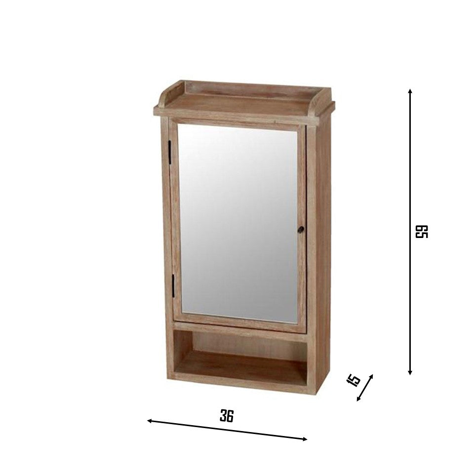 CECILIA Mirror Cabinet with Hangers | Natural