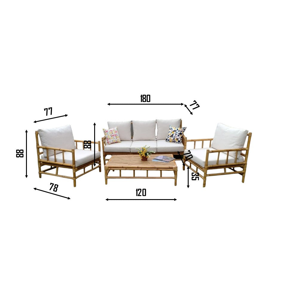 BRÄNDAHOLM Outdoor Sofa Set