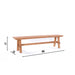 Semarang Table Bench Set | Teak - Natural