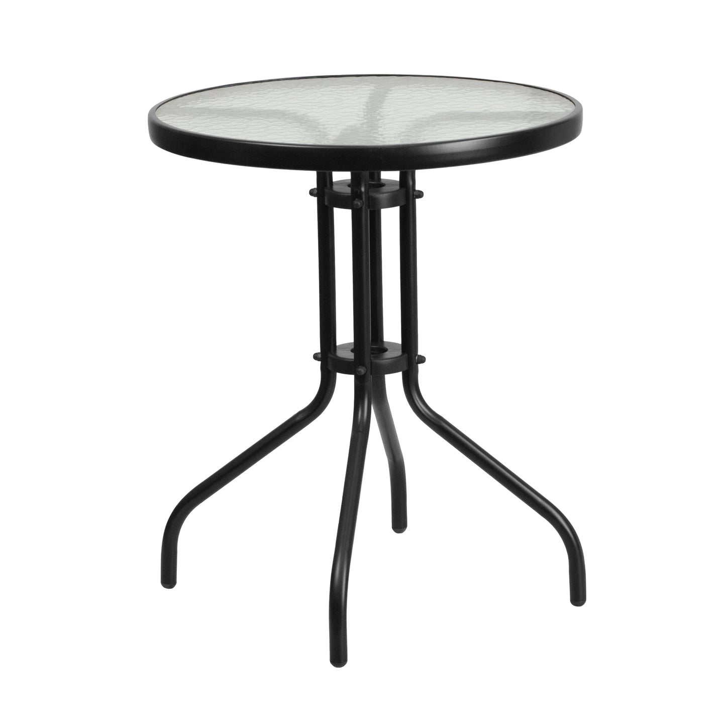 CAPRI + JAVA Cafe Set | 1 Glass Table with 2 Teak Wood Armchairs