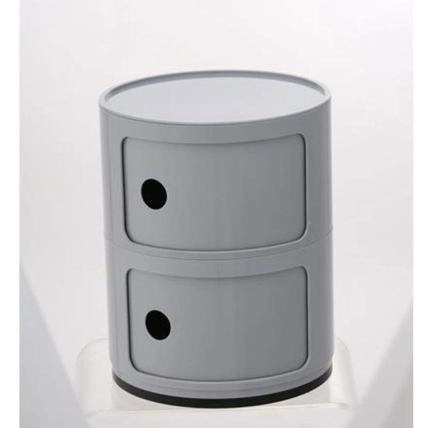 Drum Cabinet with 2 Doors, grey