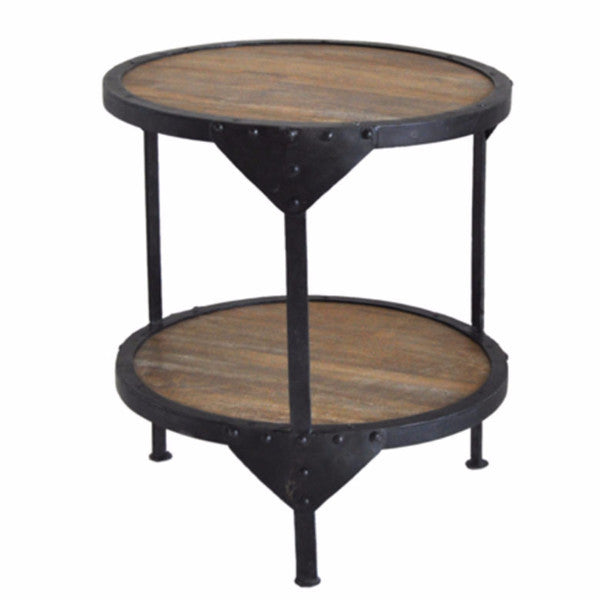 BOMBAY Industrial Style Recycled Wooden Rectangular Coffee Table