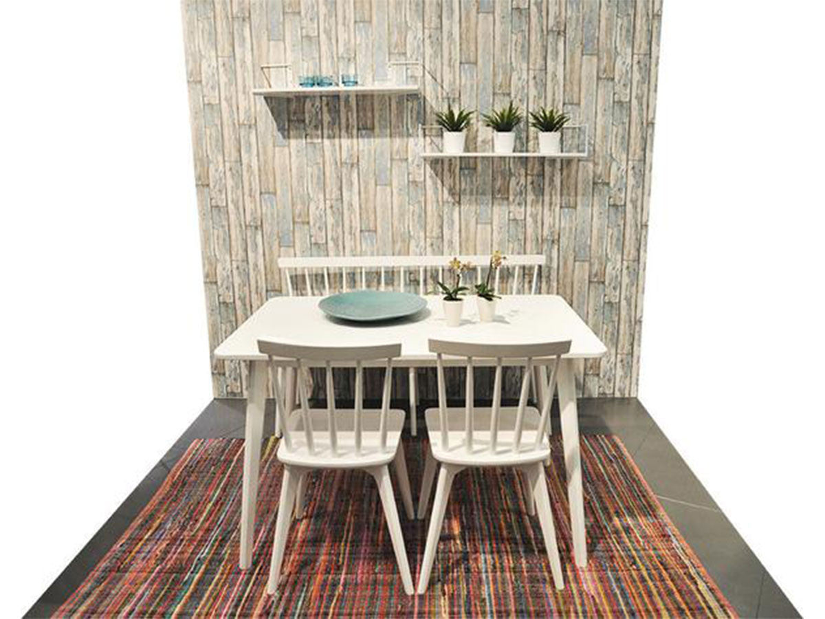white wooden scandinavian sofa balcony bench