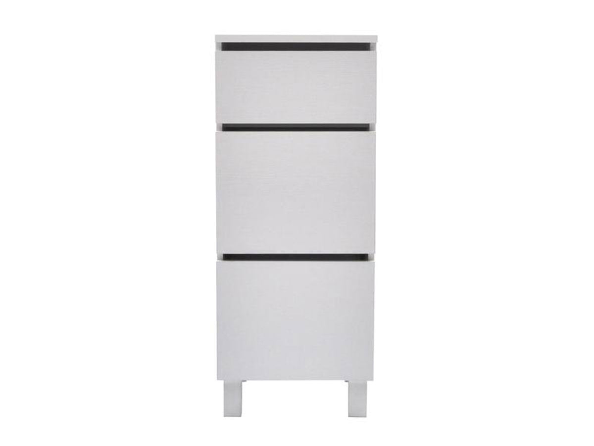 Tall chest of 3 drawers, white