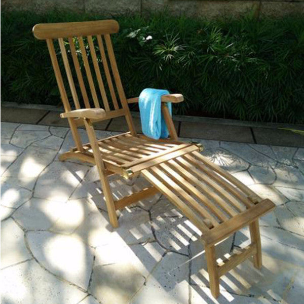 SAN DIEGO foldable teak deck chair