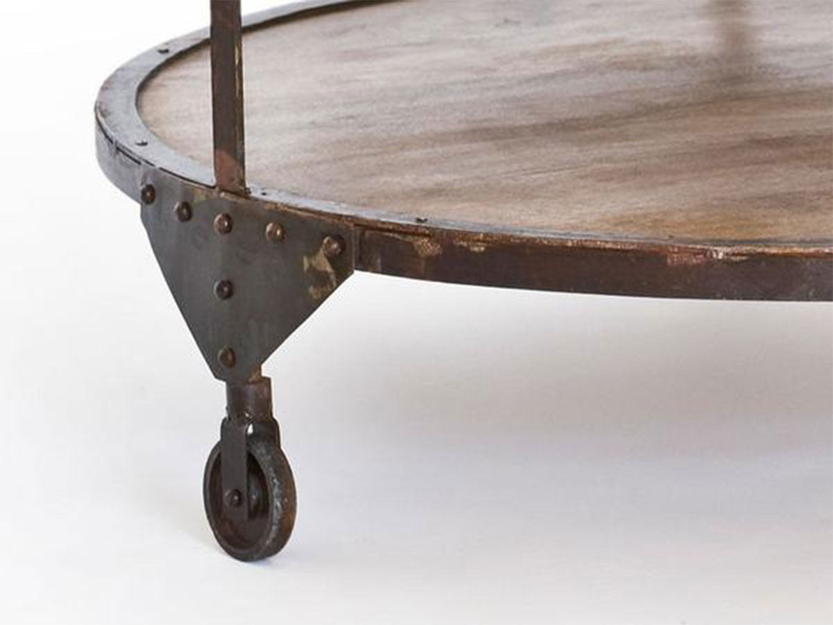 Bombay round reclaimed wood coffee table