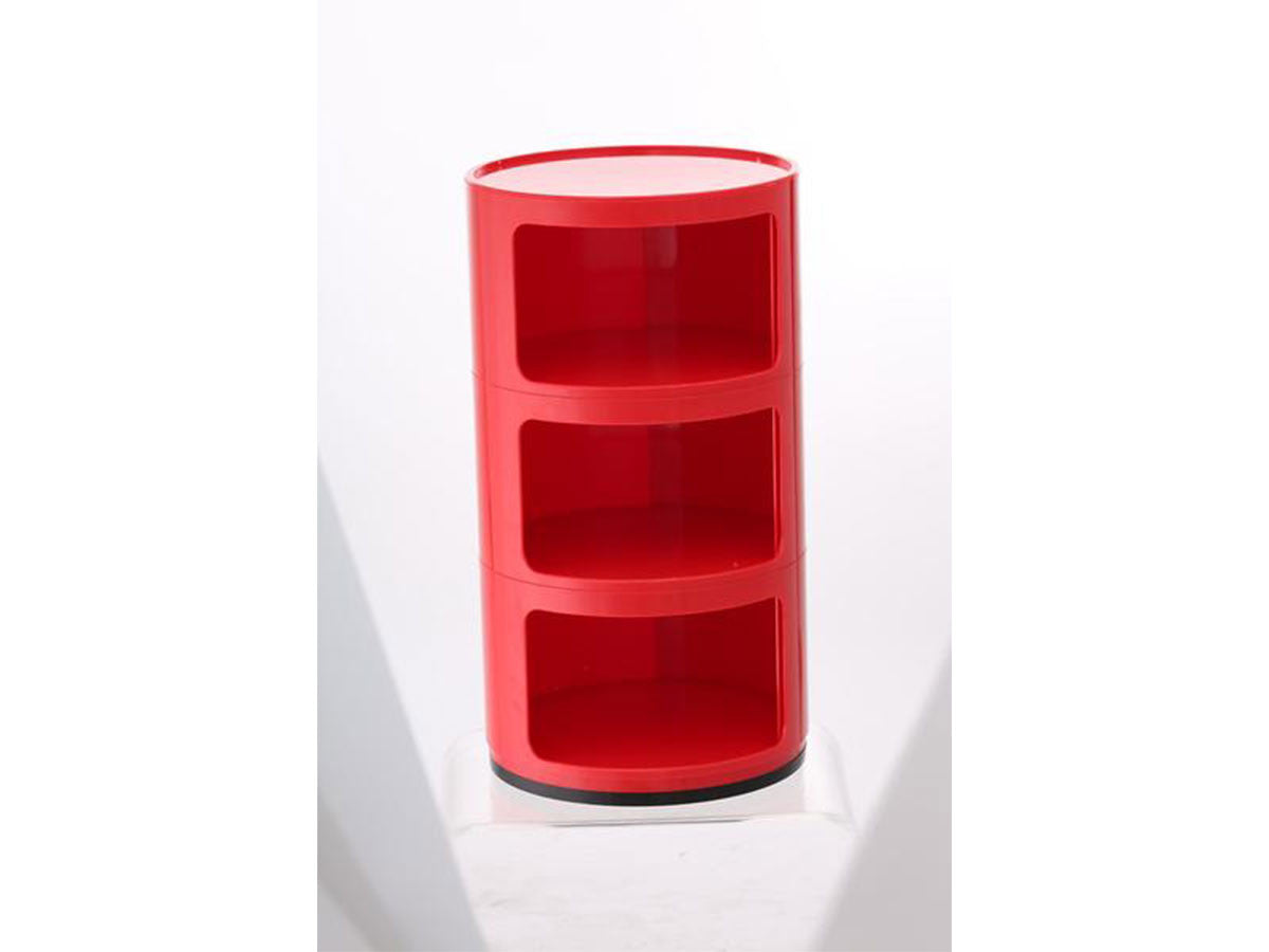 plastic componibili red storage
