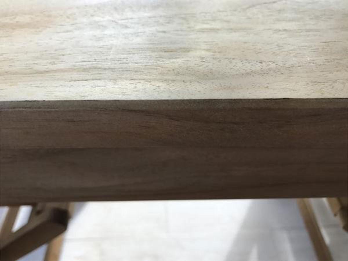 Vito rectangular teak wood outdoor dining table 150x80cm with 4 folding chair