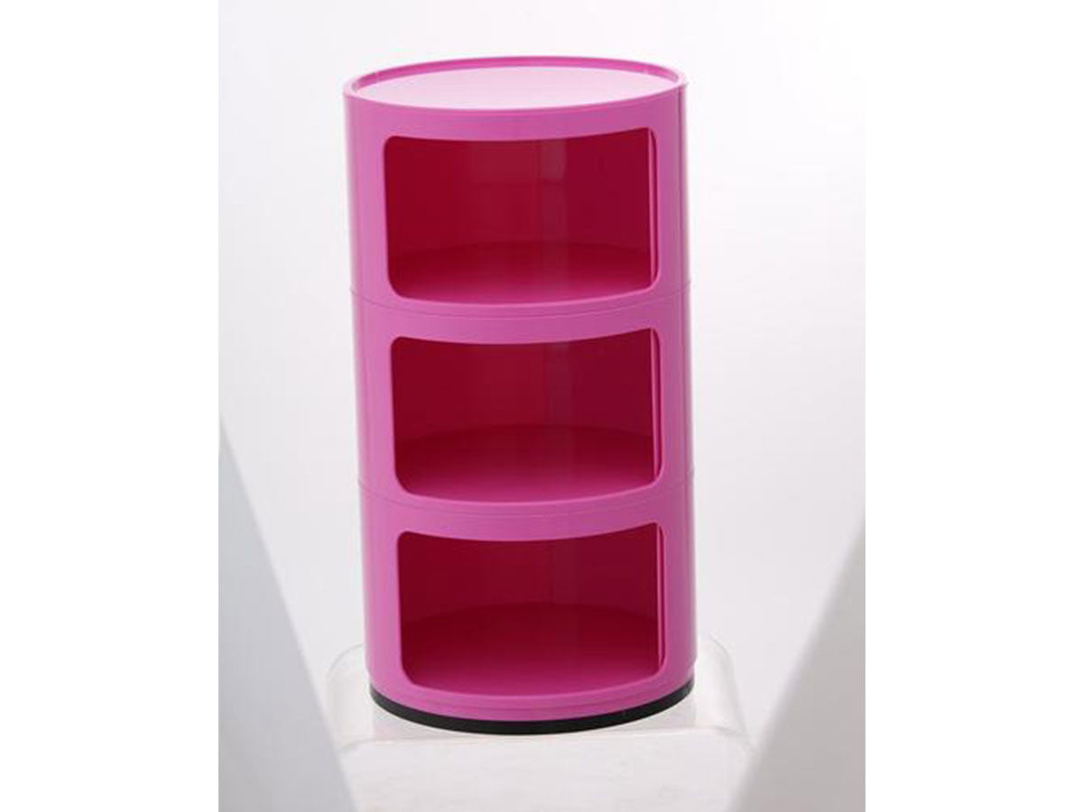 Drum Cabinet with3 Doors, pink