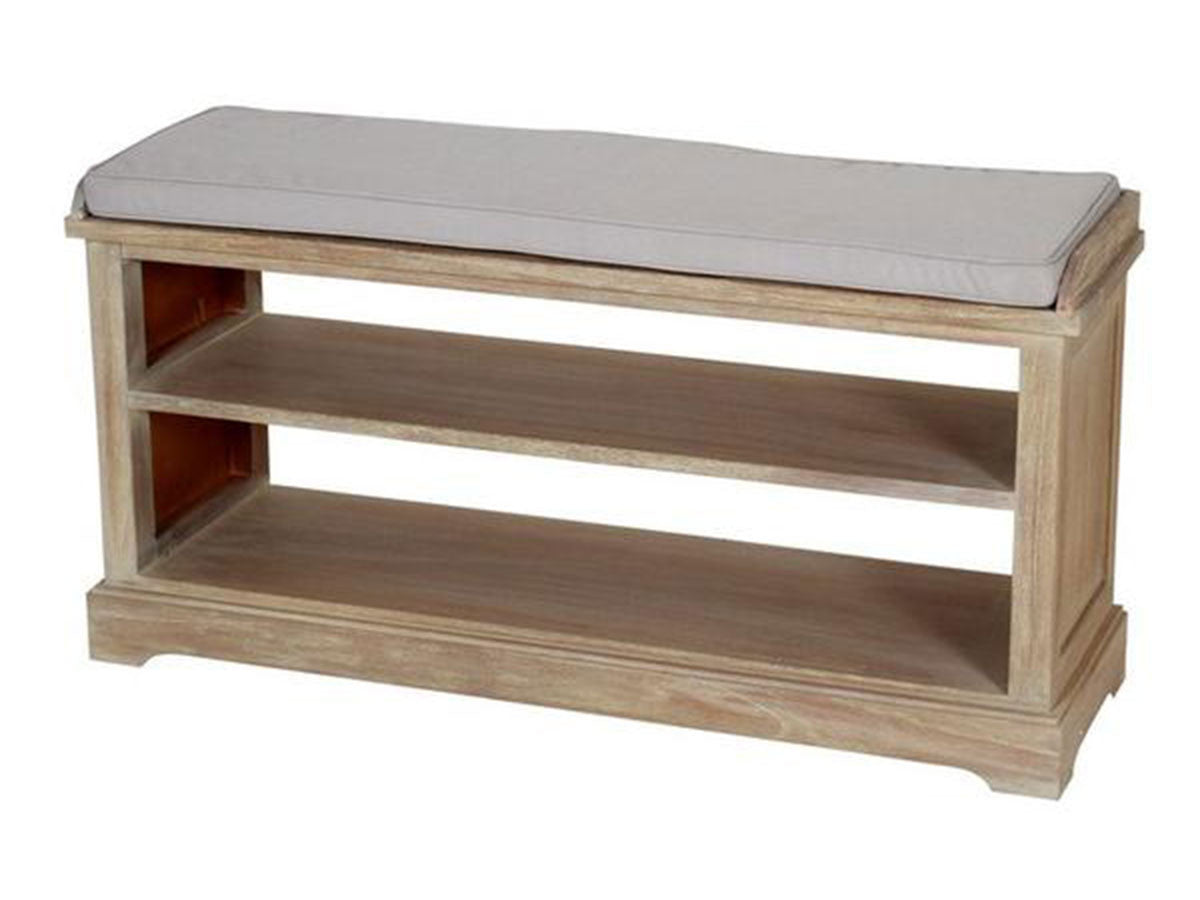 shoe rack with seat cushion