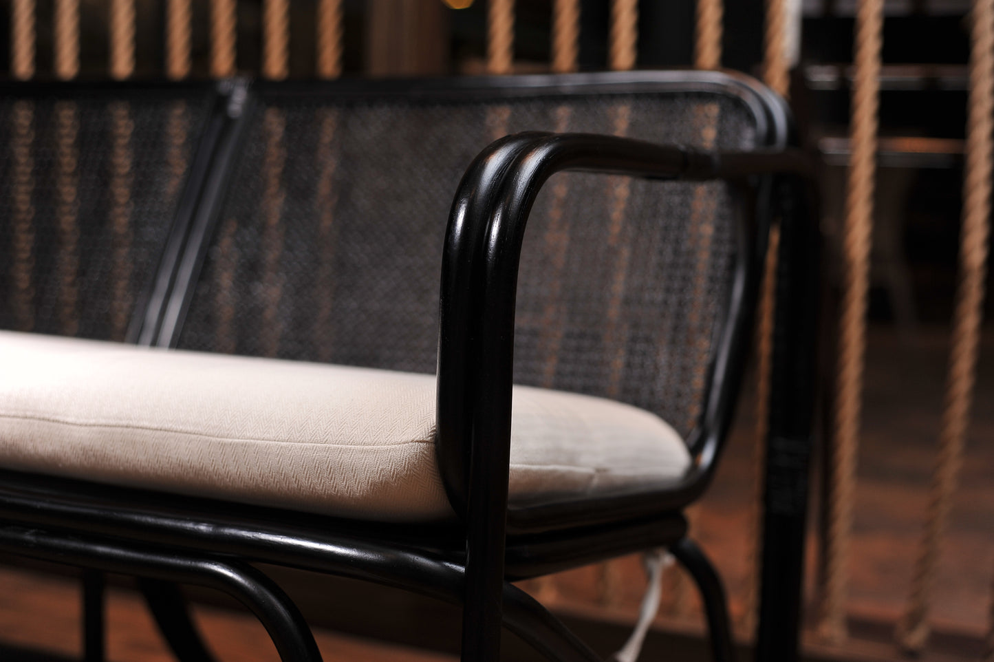 CUBE Rattan 2-Seater Sofa | Black