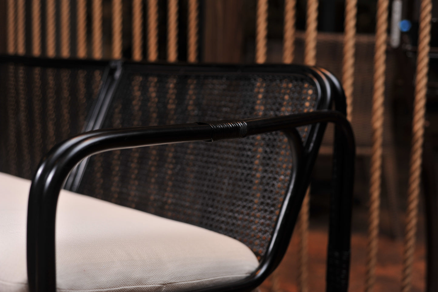 CUBE Rattan 2-Seater Sofa | Black