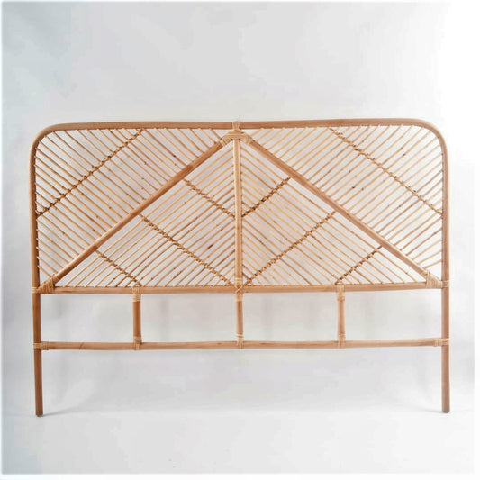simple rattan bed head