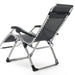Light Weight Foldable Reclining Zero Gravity Chair, Black
