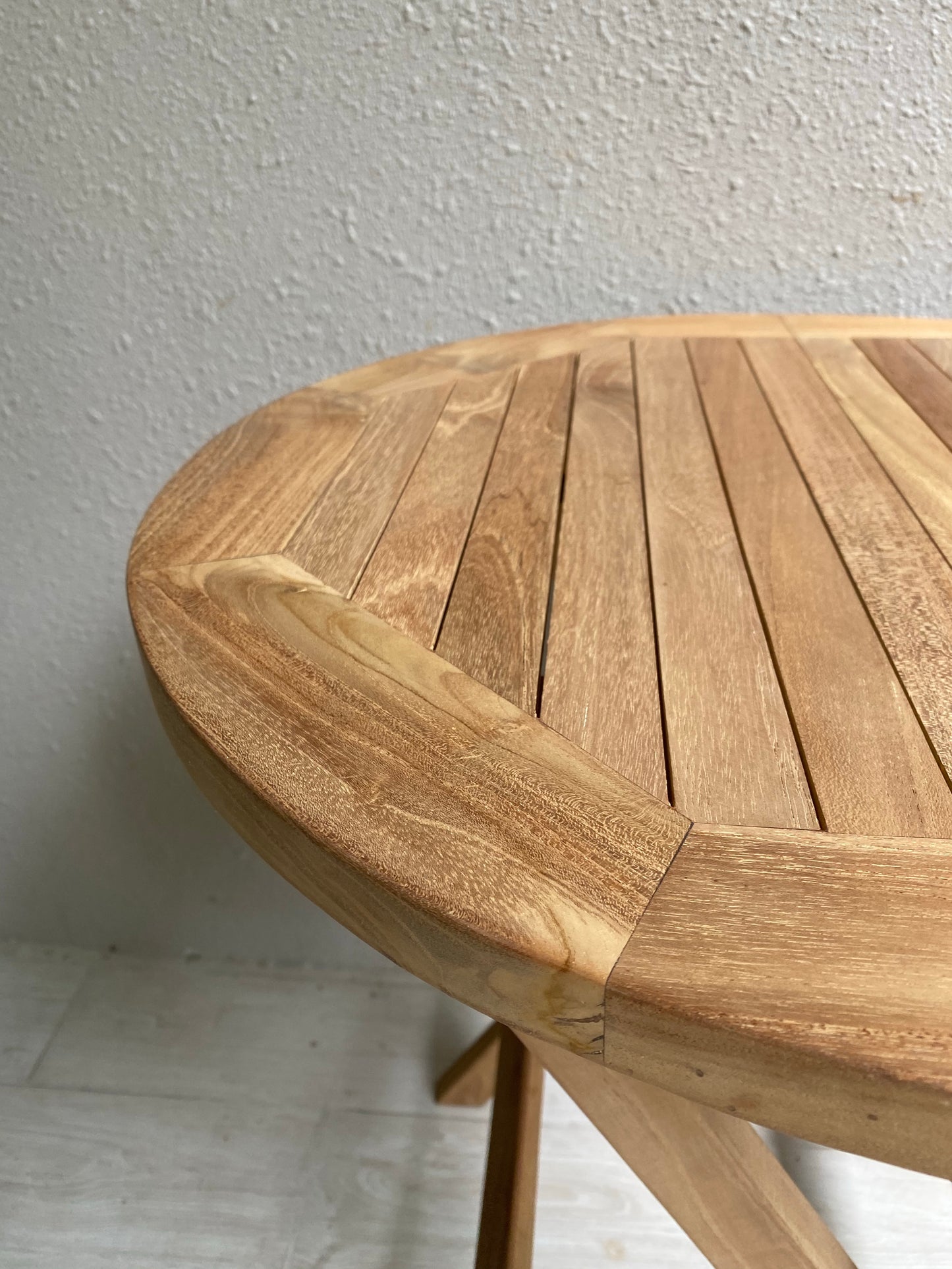 CILACAP Round Folding Table | Teak Wood