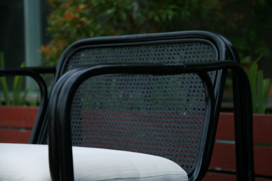 CUBE Rattan Armchair | Black