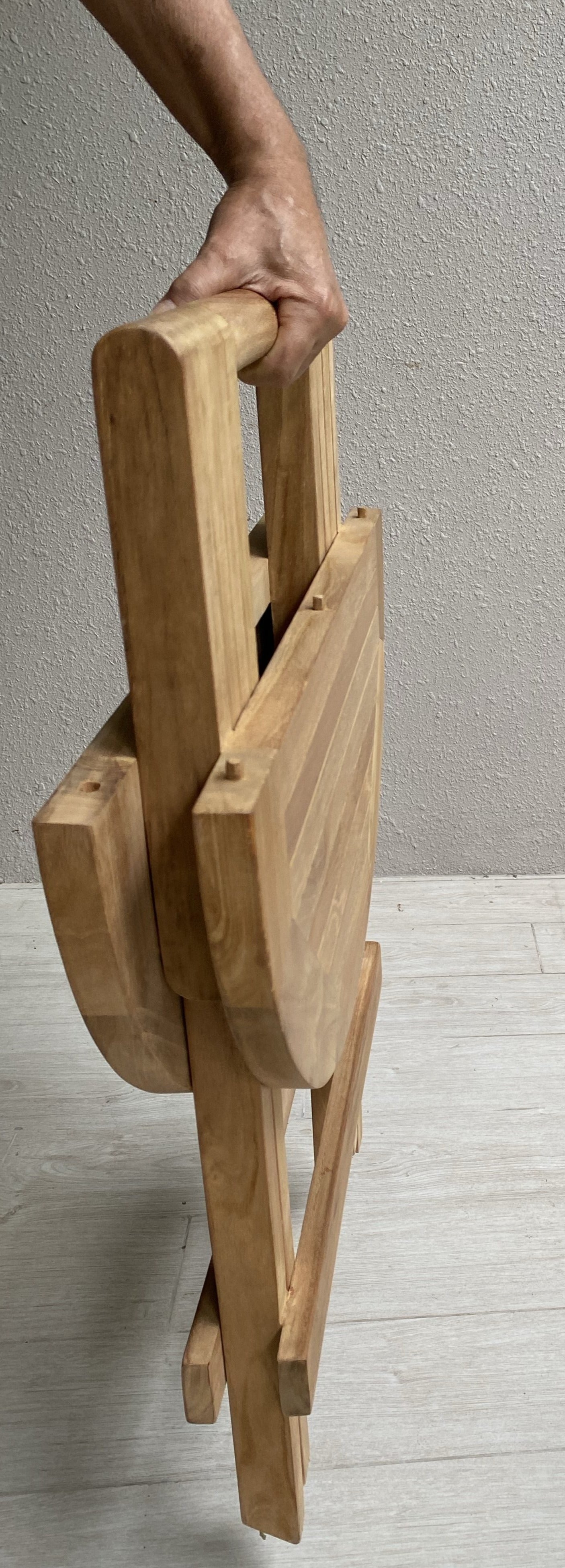 CILACAP Round Folding Table | Teak Wood