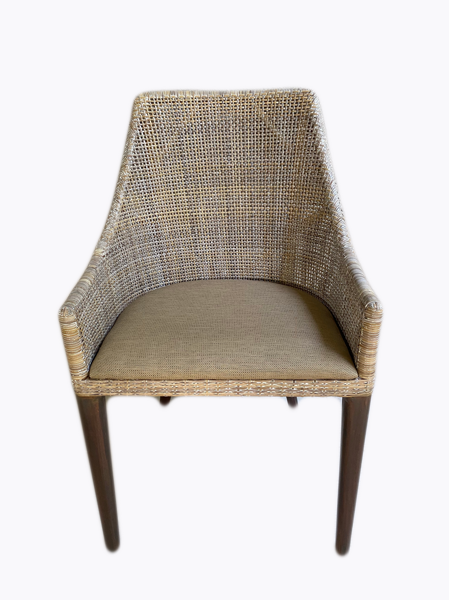 NASHVILLE Dining Chair | Rattan, Grey