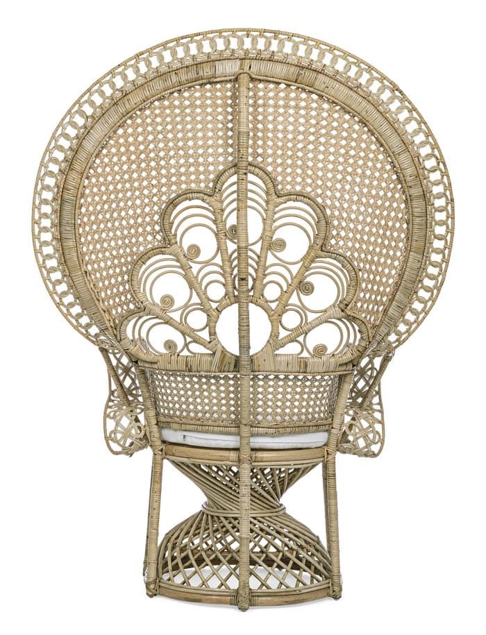GRAND PEACOCK Rattan Chair | Natural