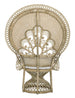 Peacock rattan chair , Natural