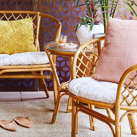 STINA Set | 2 Rattan Chairs and 1 Coffee Table - PRE ORDER