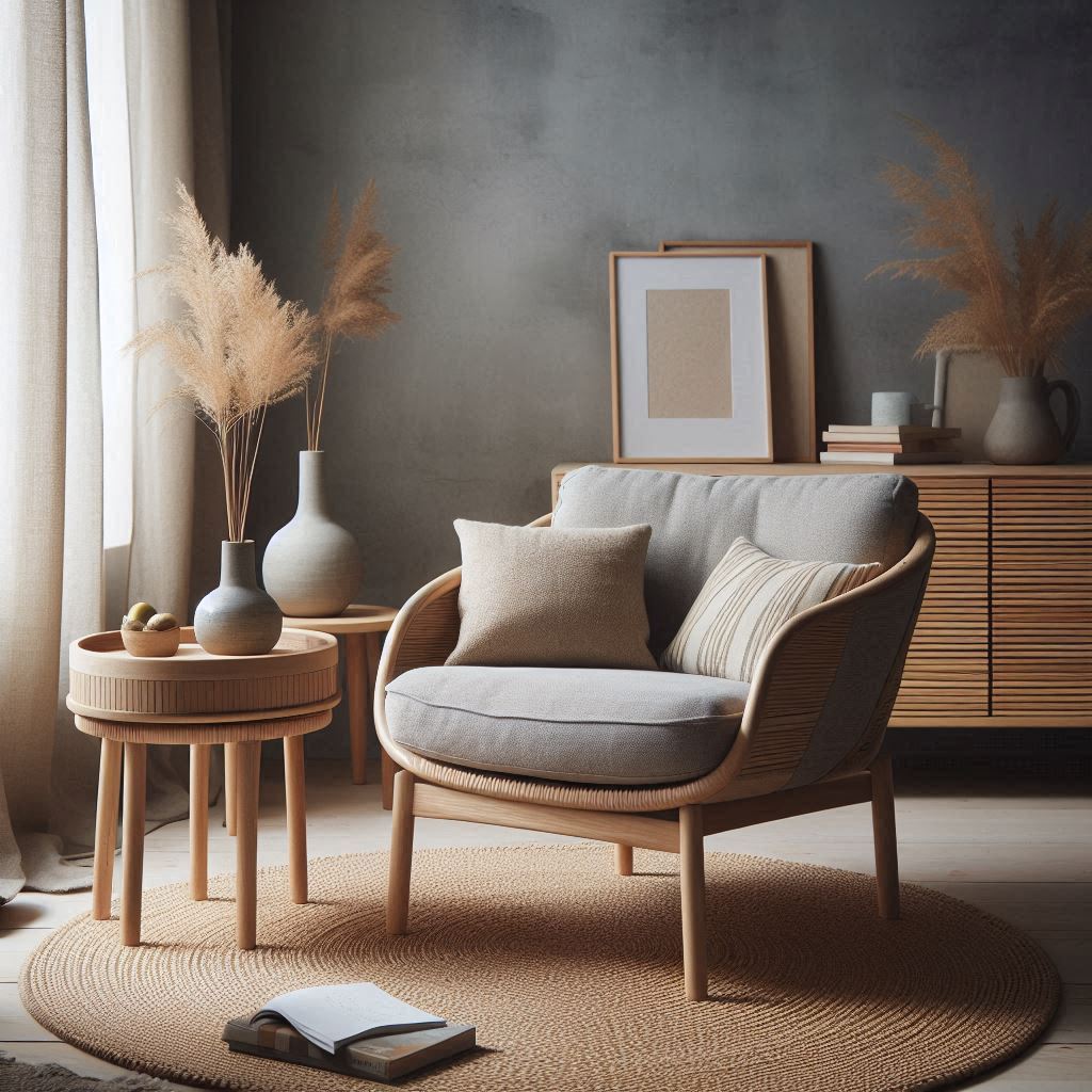 Single Seater Sofa and Ottoman