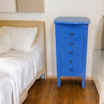 EVEREST Blue Drawers Cabinet with 5 Drawers