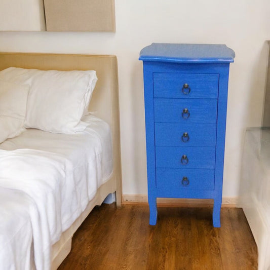 EVEREST Blue Drawers Cabinet with 5 Drawers