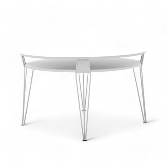 ESTER Scandinavian Round Coffee Table | White Leg