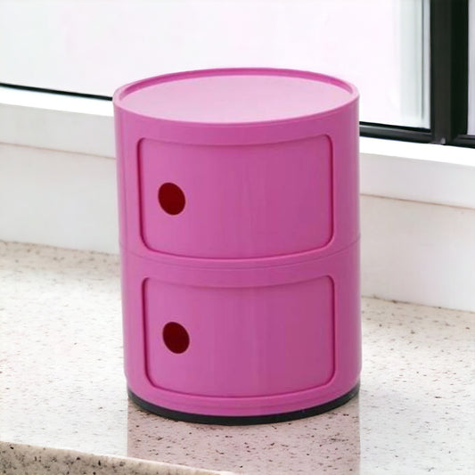 DRUM Cabinet with 2 Doors | Pink