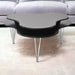 CLOUD Big Contemporary Coffee Table with Shelf in Black