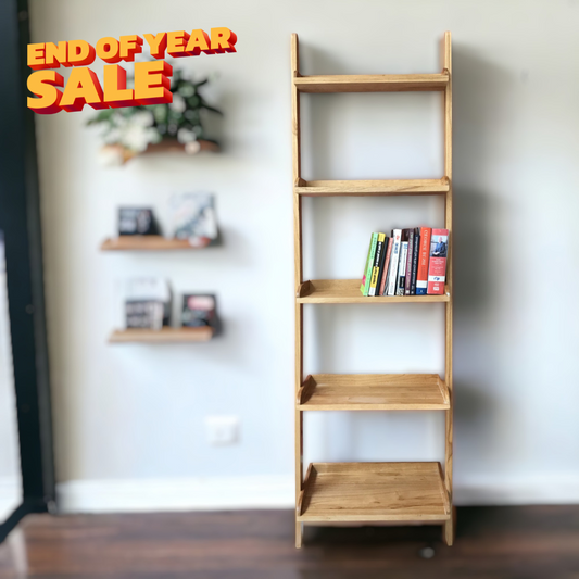 CECILIA Leaning Ladder Shelves | Natural