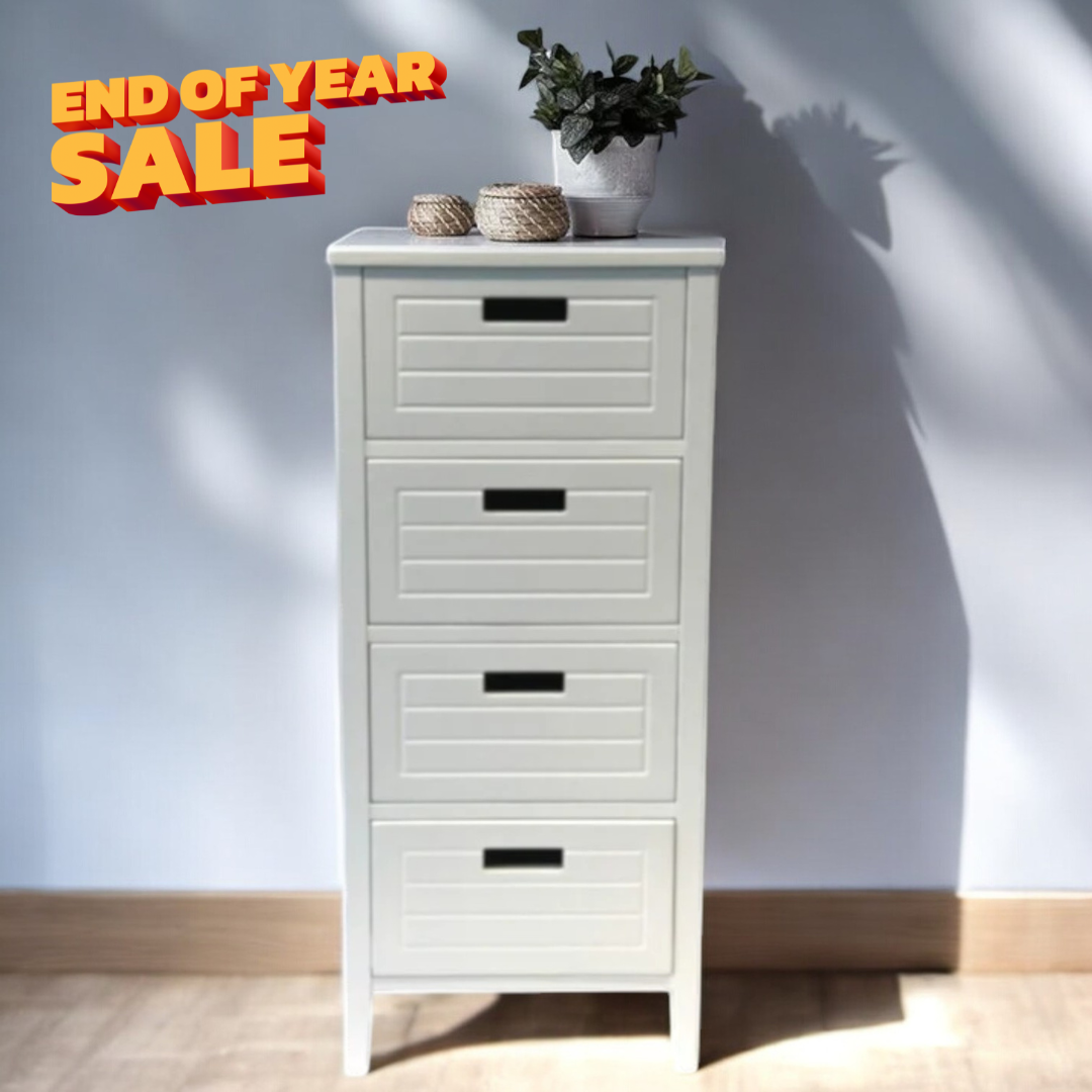 ASTRID 4 Drawers Cabinet | White