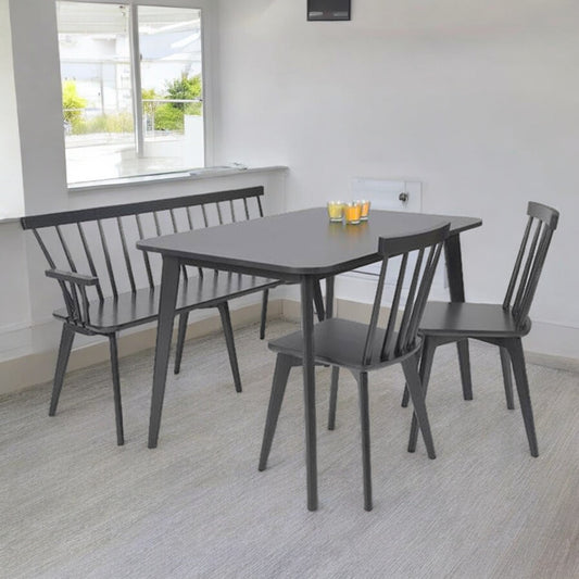 LINKOPING Dining Table 120x80 | Black